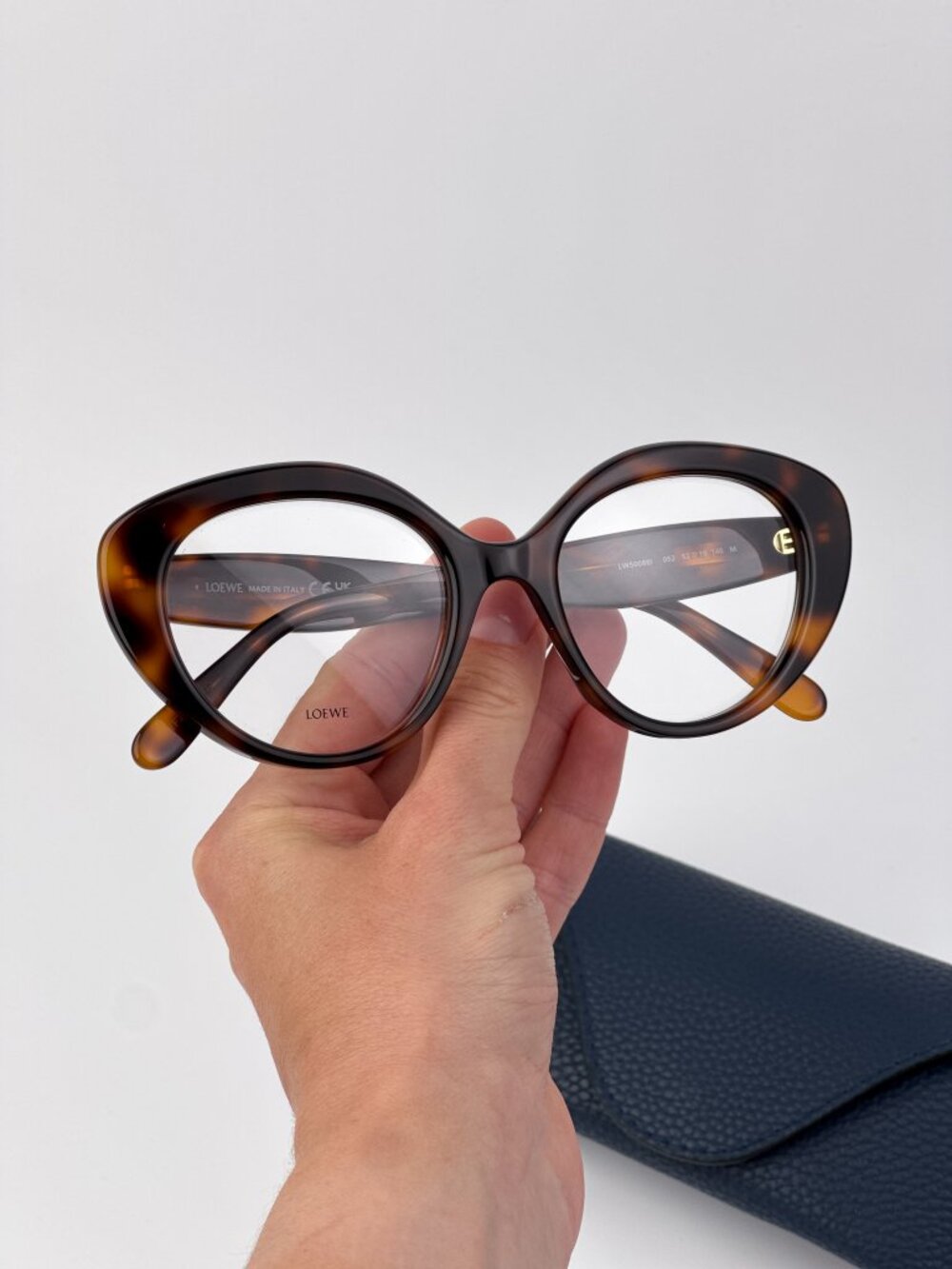 Loewe LW50088I Women’s Eyeglasses Dark Havana Cat Eye 052